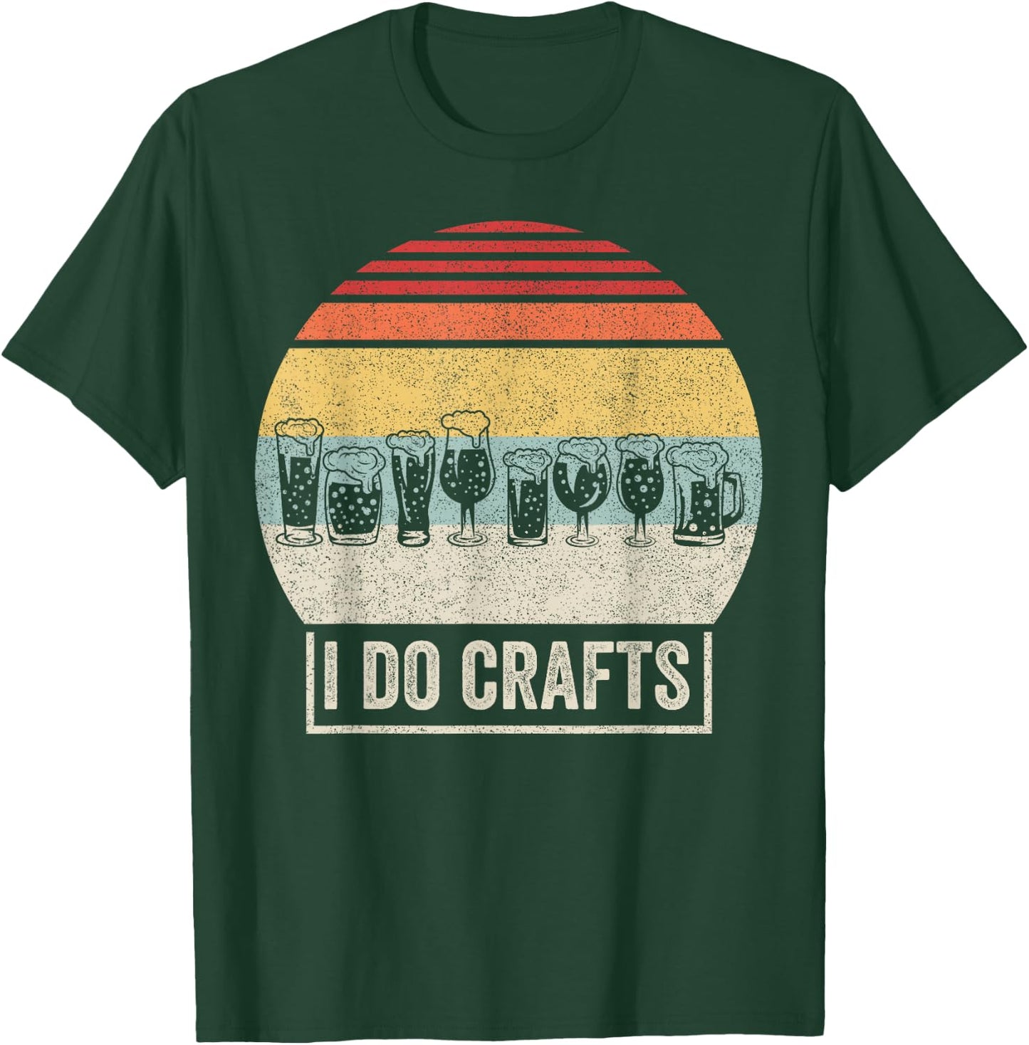 Retro Vintage I Do Crafts Home Brew Craft Beer T-Shirt - T-Shirt | Forest