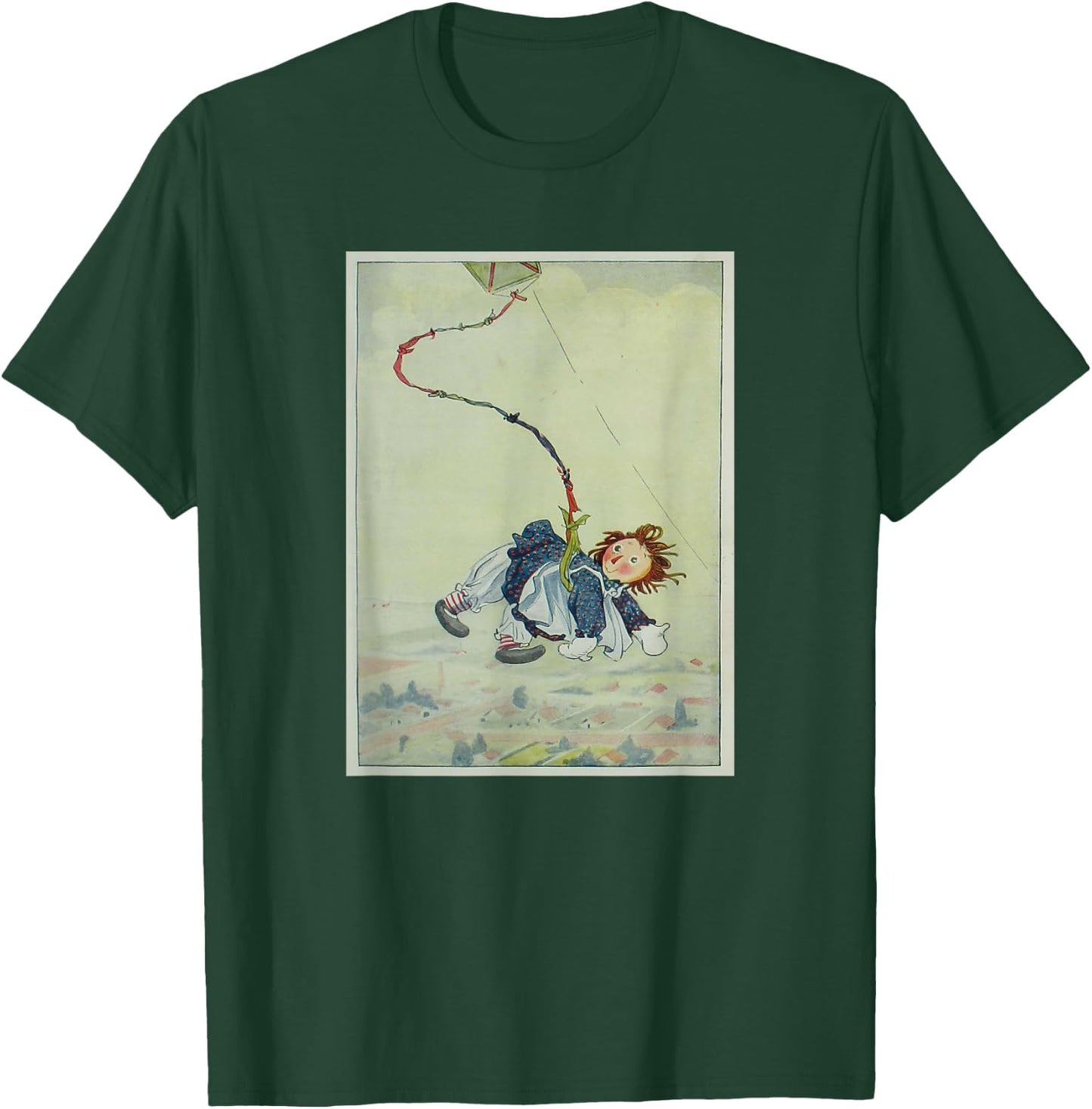 Raggedy Ann Hanging from a Kite (1918) T-Shirt - T-Shirt | Forest