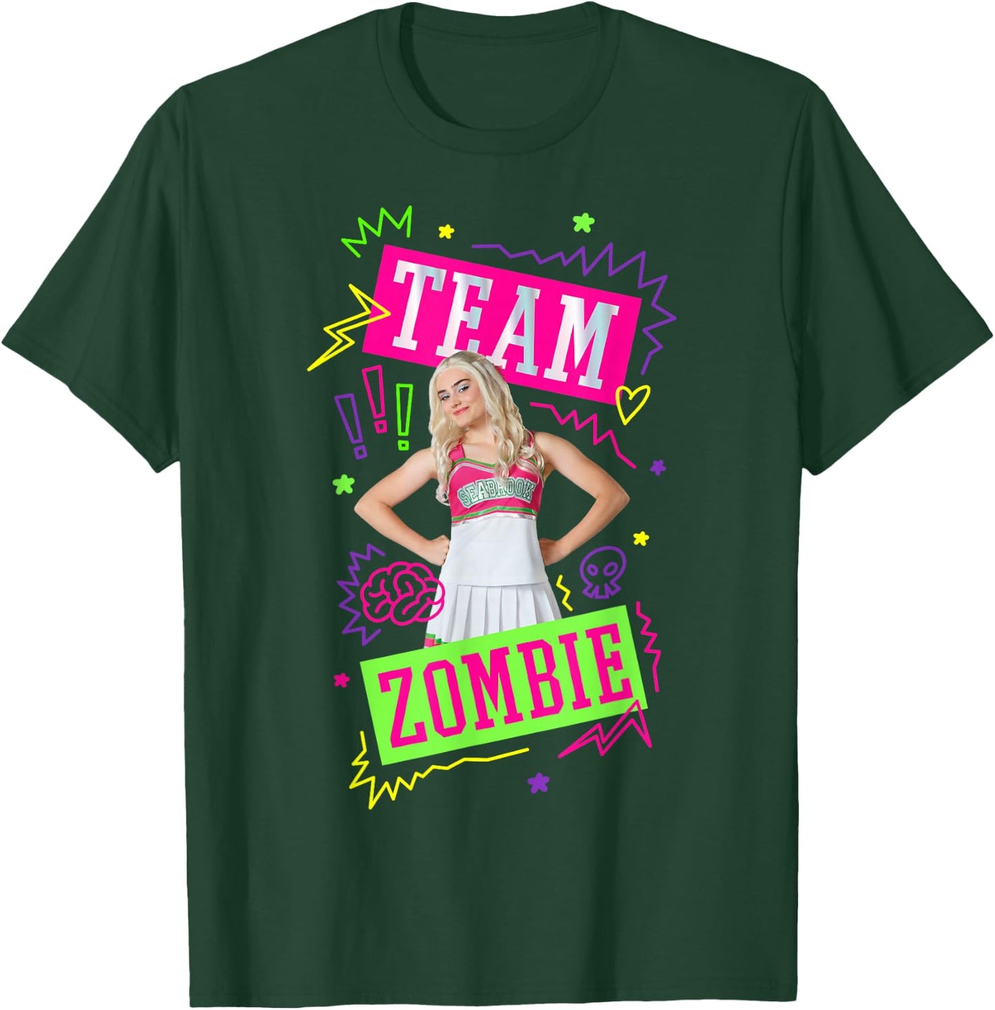 Disney Zombies Addison Team Zombies Poster T-Shirt - T-Shirt | Forest