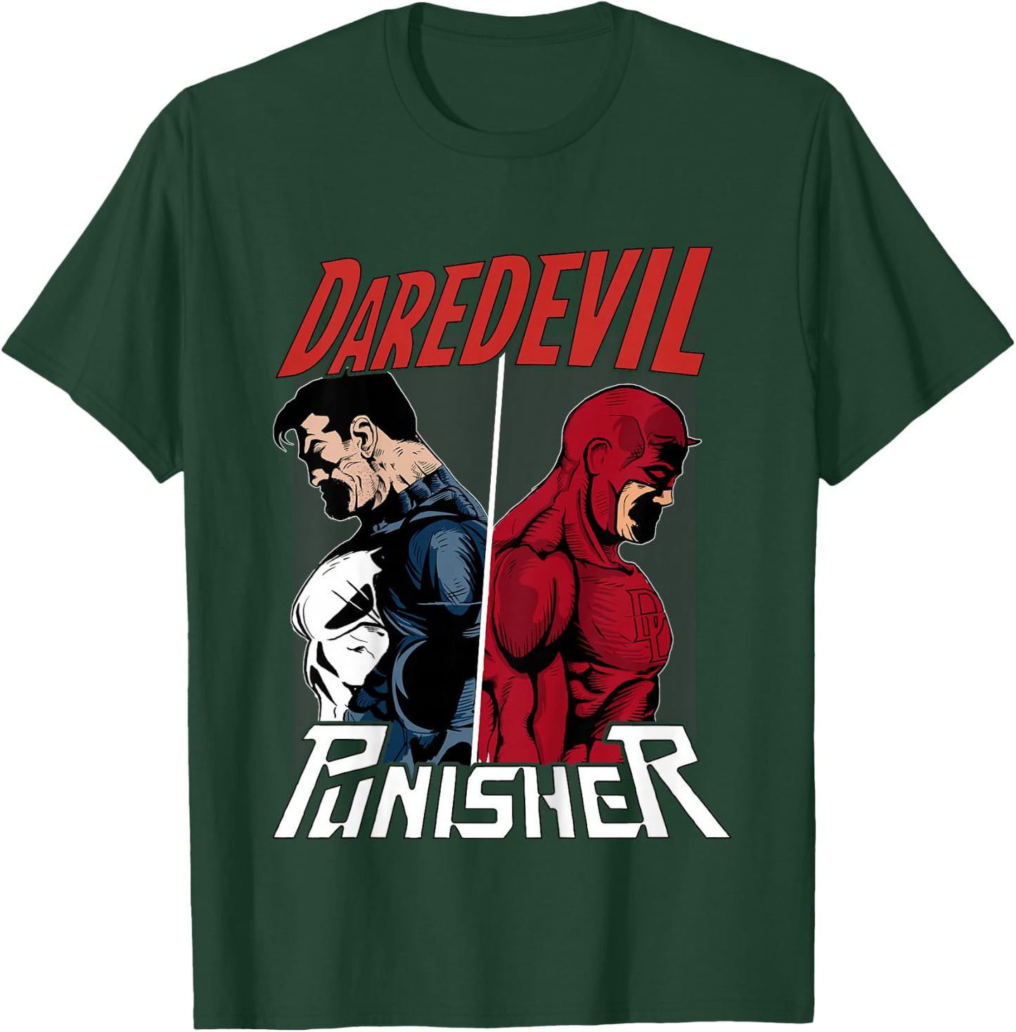 Kids Marvel Daredevil The Punisher One Way Kids Graphic T-Shirt - T-Shirt | Forest