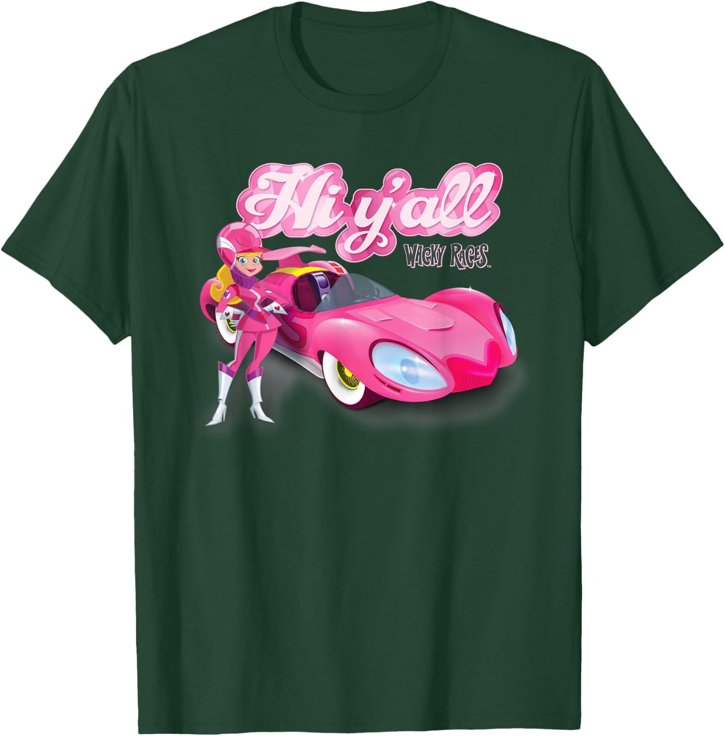 Wacky Races Penelope Pitstop Hi Y'all T-Shirt - T-Shirt | Forest