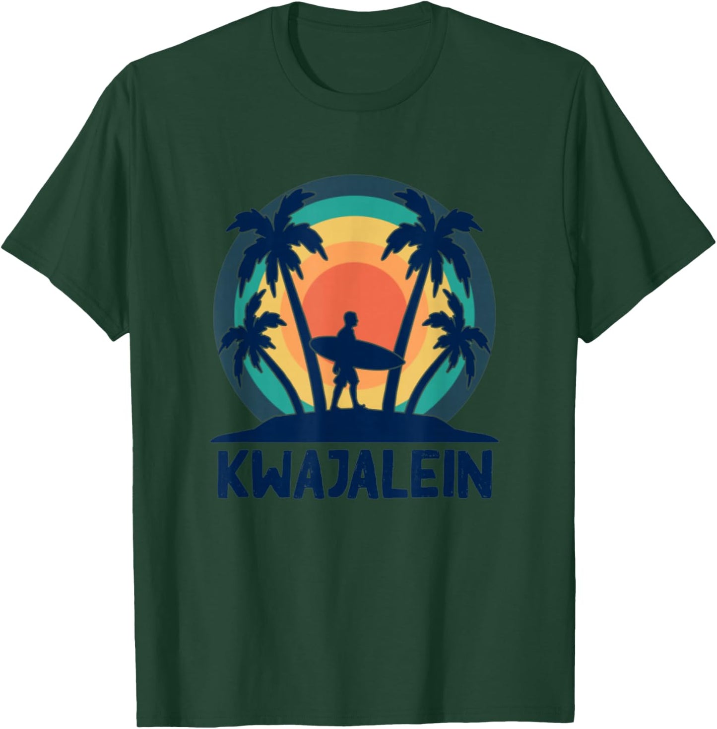 Kwajalein Marshall Islands Kwaj Surfing Emon Beach Diving T-Shirt - T-Shirt | Forest