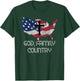 Patriotic Christian Cross American Pride Jesus Lord Prayer T-Shirt - T-Shirt | Forest