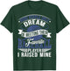 Cute Elegant I Raised My Favorite Baseball Player Gift T-Shirt - T-Shirt | Forest