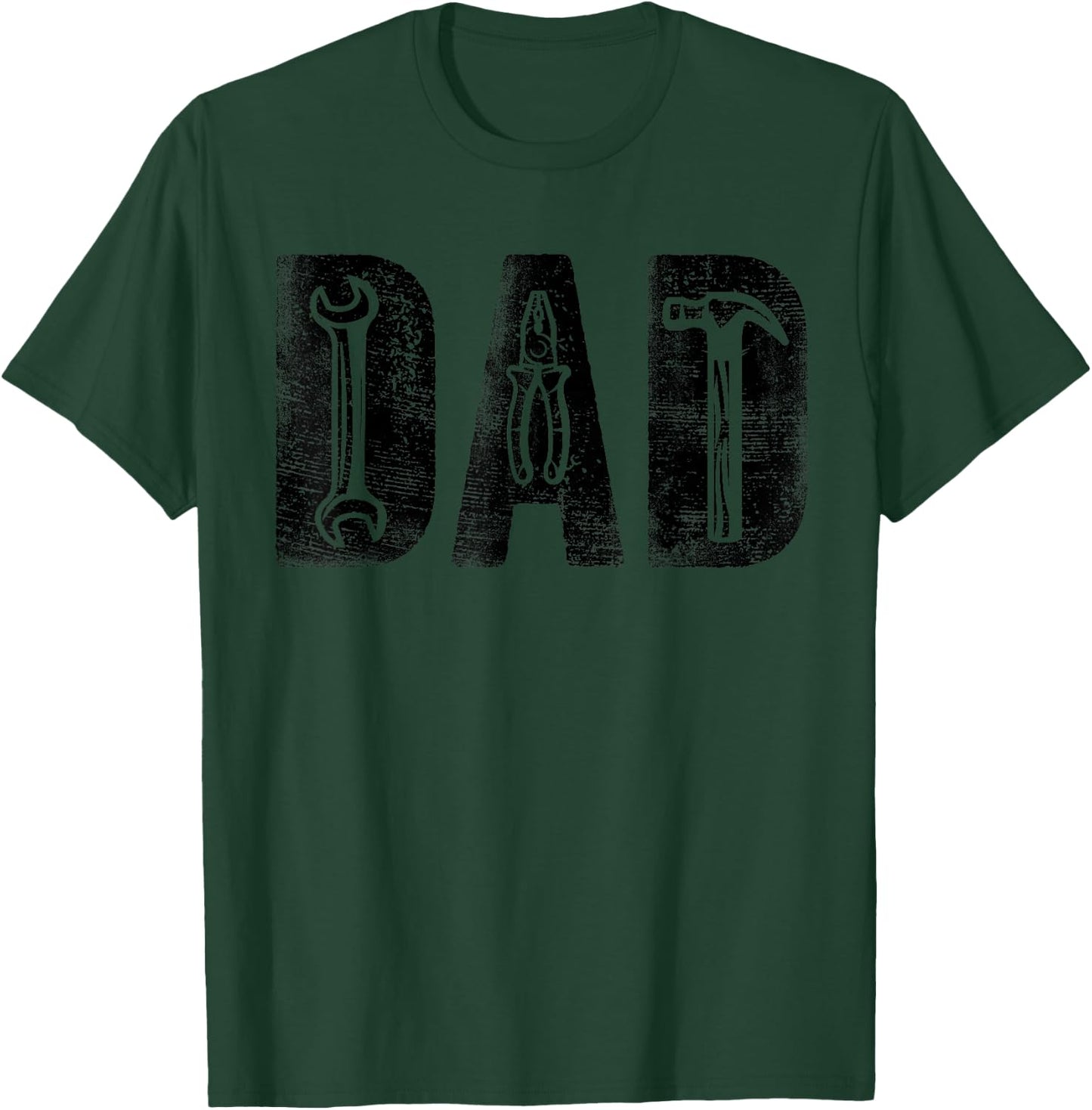Mechanic Dad Birthday Classic Bold Font Repairman Daddy T-Shirt - T-Shirt | Forest