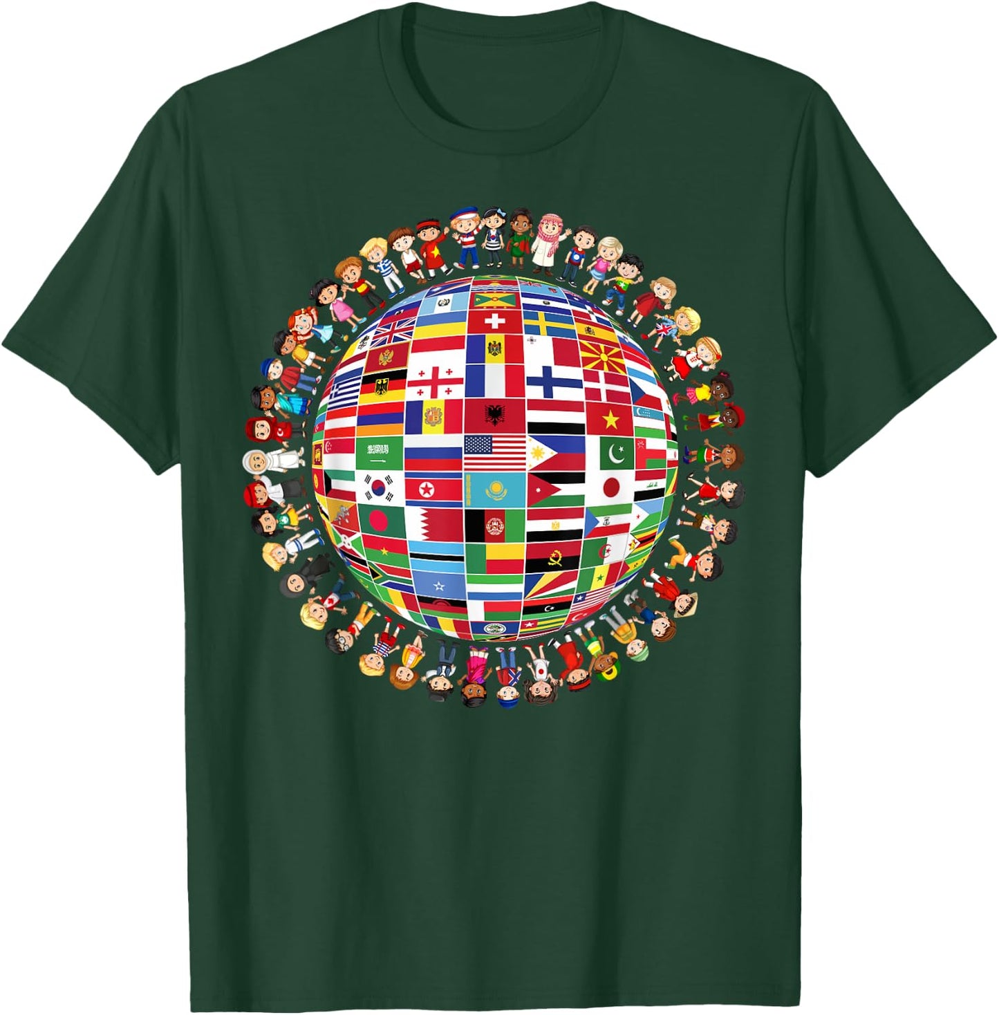 World Peace International Day Of Peace National Flags T-Shirt - T-Shirt | Forest