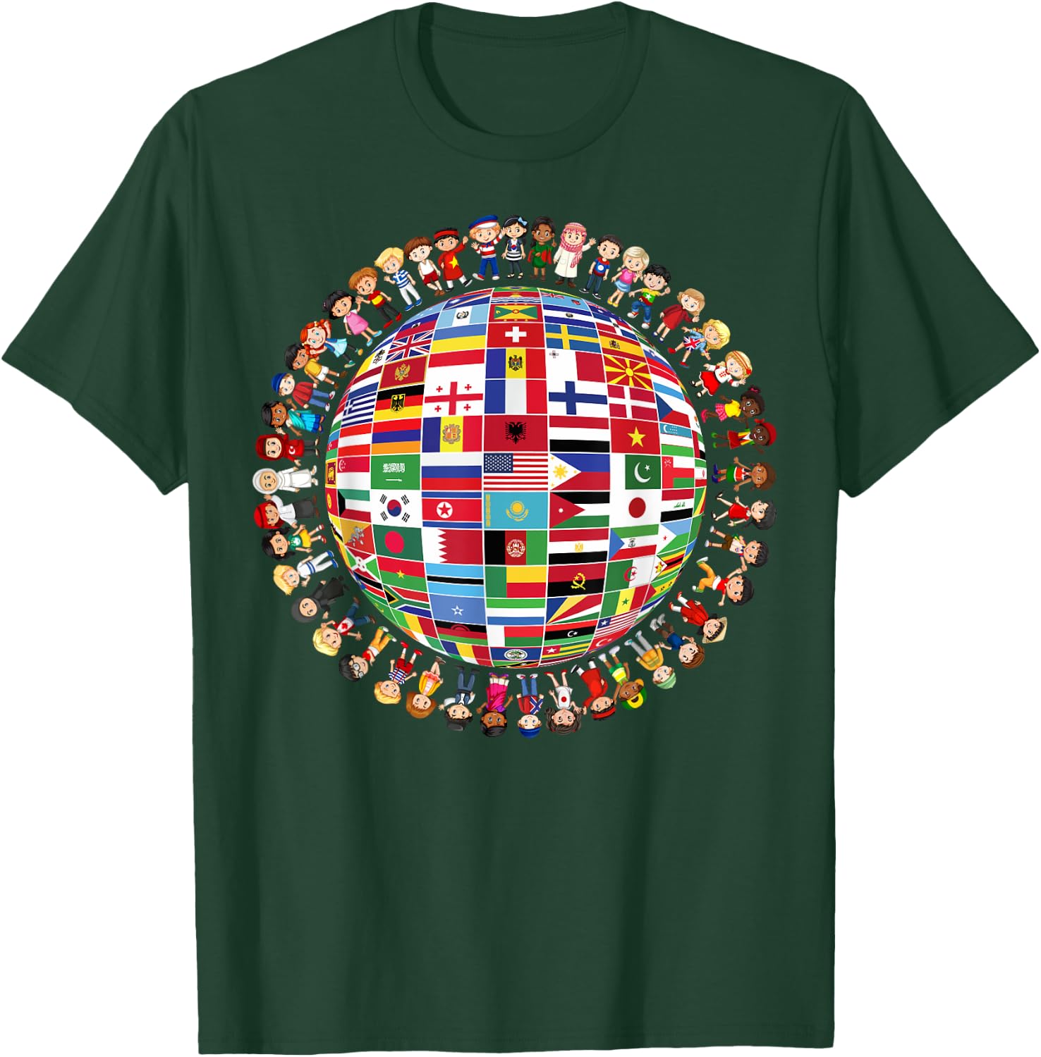 World Peace International Day Of Peace National Flags T-Shirt - T-Shirt | Forest