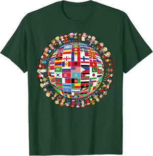 World Peace International Day Of Peace National Flags T-Shirt - T-Shirt | Forest