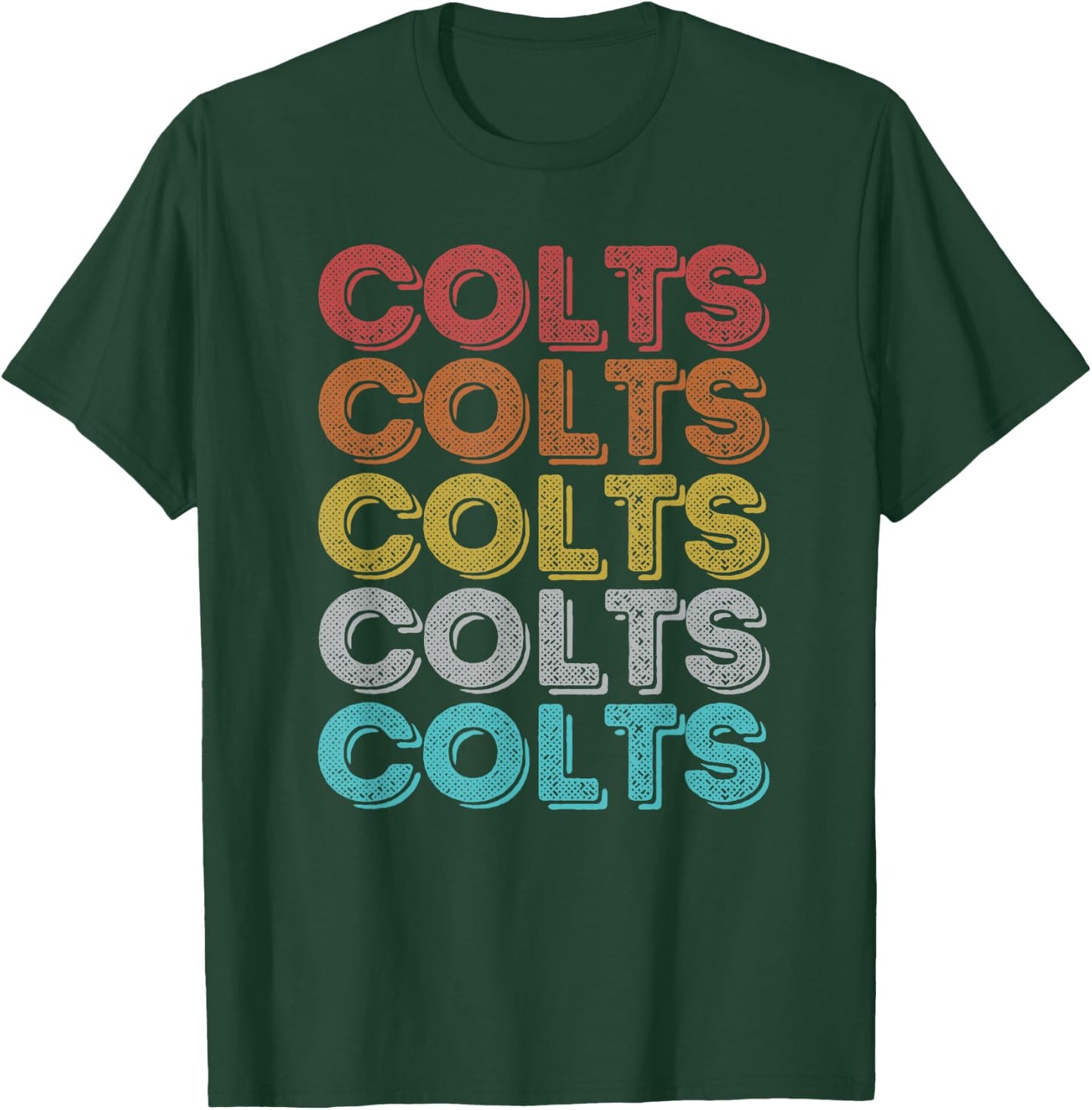 Vintage Retro Colts T-Shirt - T-Shirt | Forest