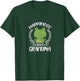 Happiness is Being a Grandma Funny Cute Grandmother Frog T-Shirt - T-Shirt | Forest