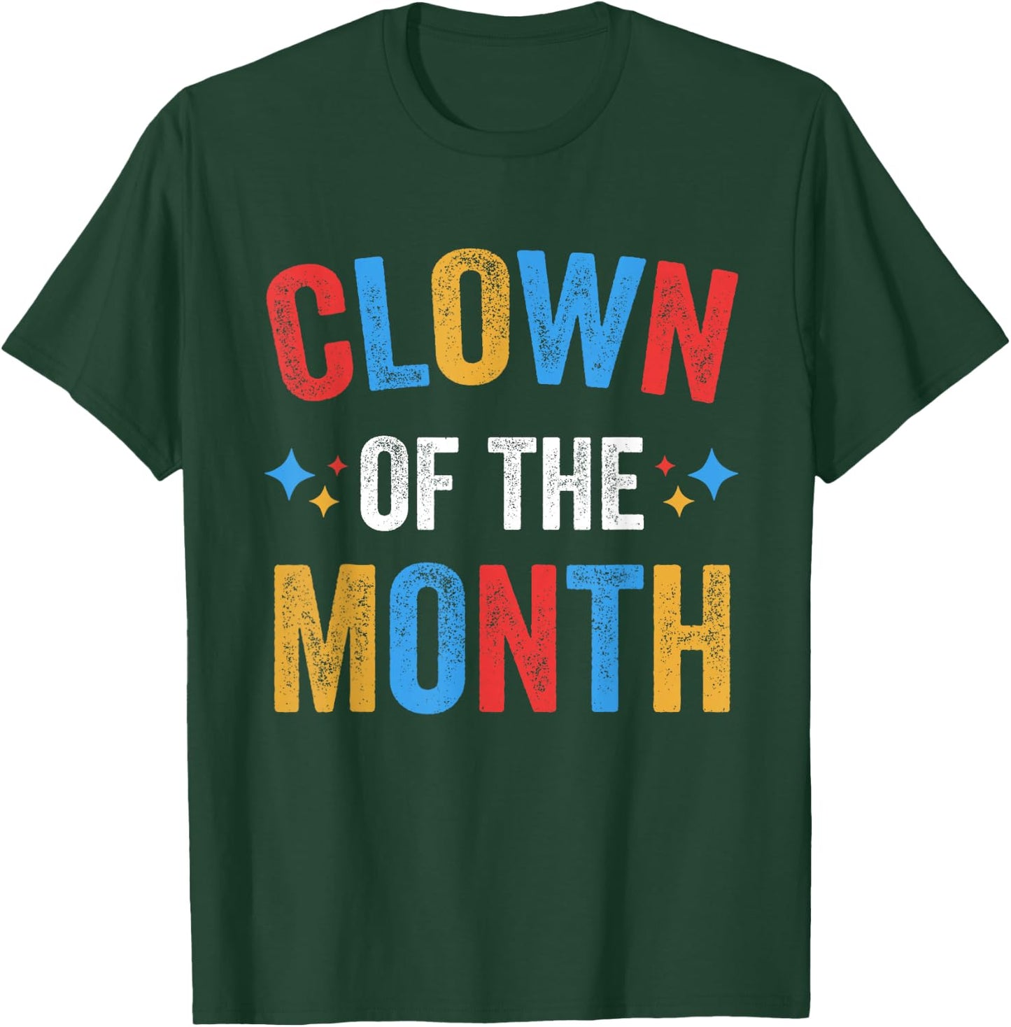 Clown Of The Month Clowncore Aesthetic Funny Circus Retro T-Shirt - T-Shirt | Forest