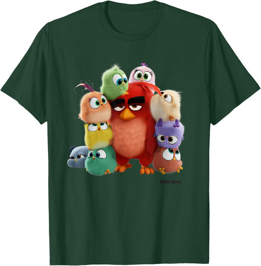 Angry Birds Hatchlings Takeover Official Merchandise T-Shirt - T-Shirt | Forest