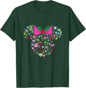 Disney Minnie Mouse Holiday Celebration T-Shirt - T-Shirt | Forest