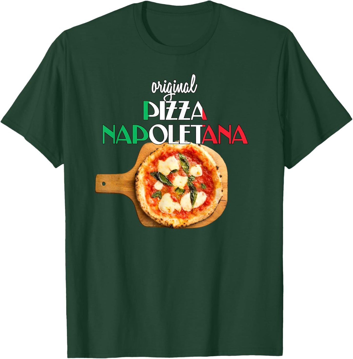 Best pizza Margherita original Neapolitan pizza T-Shirt - T-Shirt | Forest