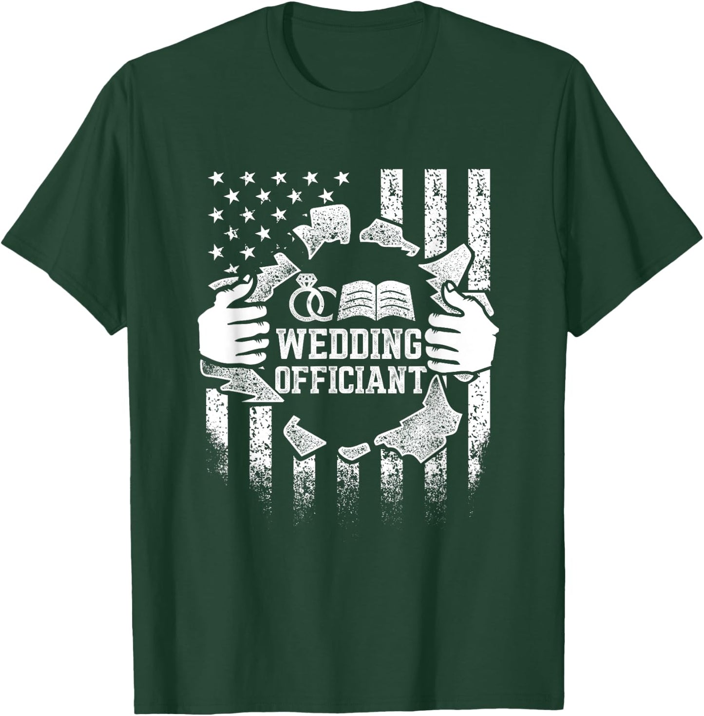 Wedding Officiant Ceremony Internet Ordained Minister Gift T-Shirt - T-Shirt | Forest