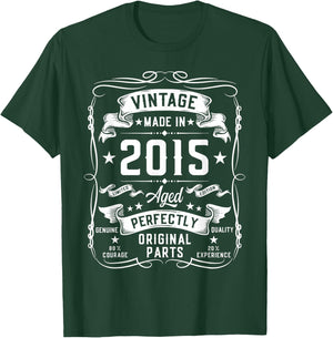 Vintage 2015 10 Years Old Gifts for Boys 10yr 10th Birthday T-Shirt - T-Shirt | Forest