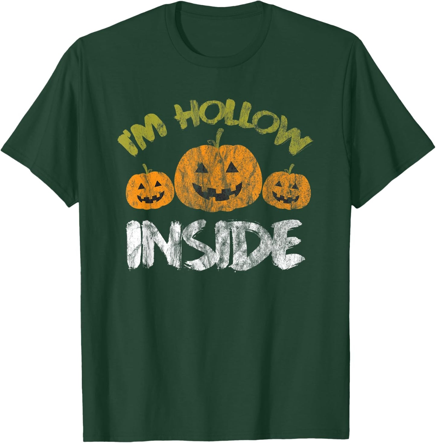 Hollow Inside Funny Retro Halloween T-Shirt - T-Shirt | Forest