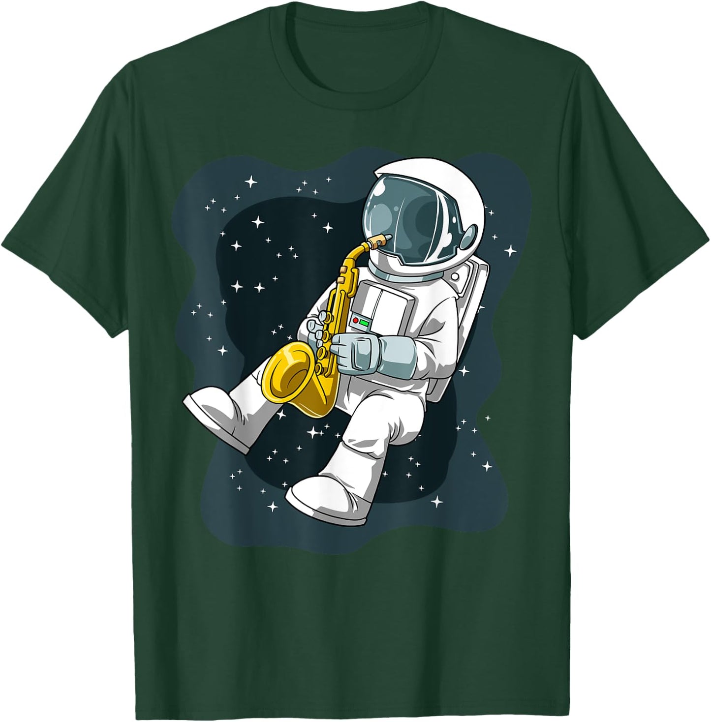Astronaut Jazz Astronaut Sax Astronaut Playing Saxophone T-Shirt - T-Shirt | Forest