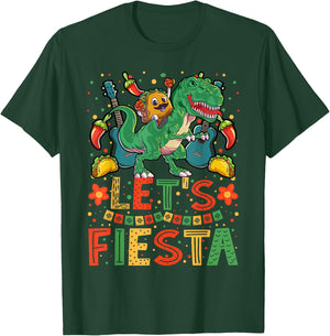 Taco Dinosaur Cinco de Mayo Taco Shirt Boys Kids Mexican T-Shirt - T-Shirt | Forest
