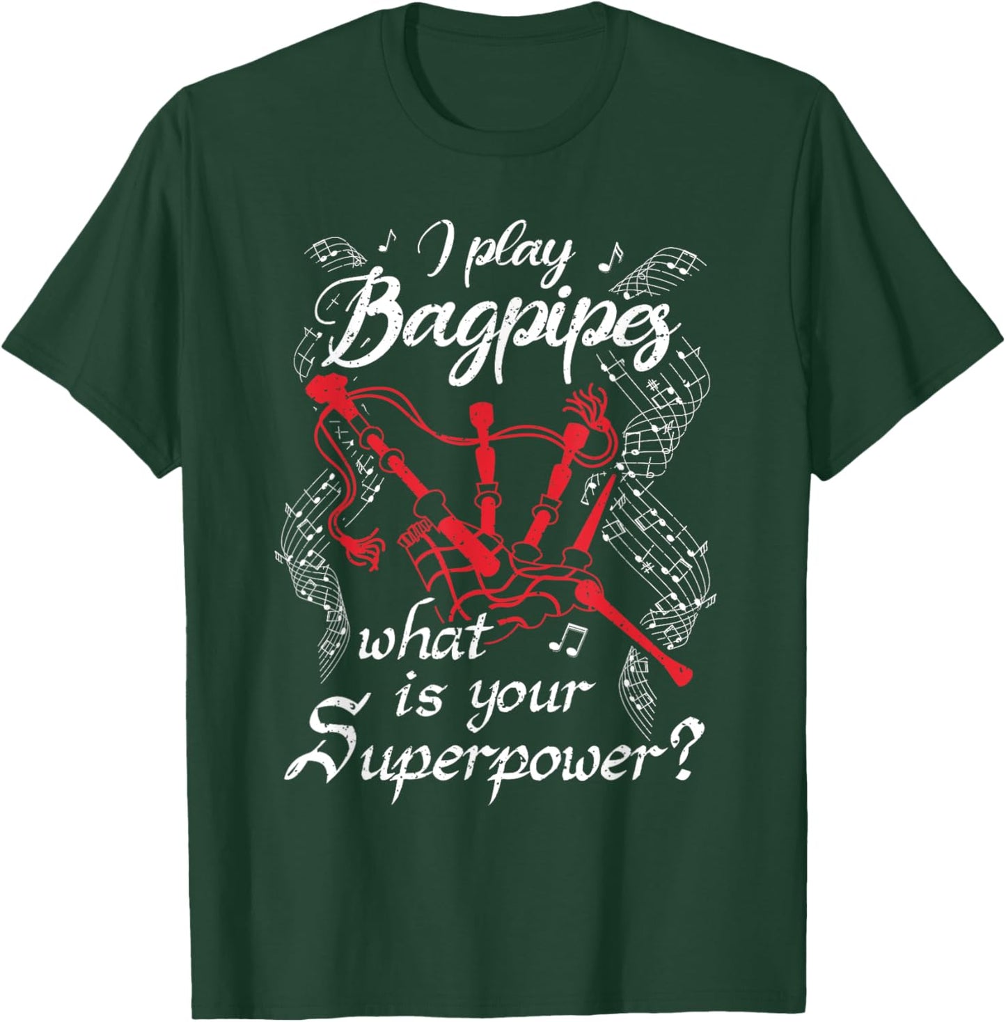 Bagpipes Player T-Shirt - T-Shirt | Forest