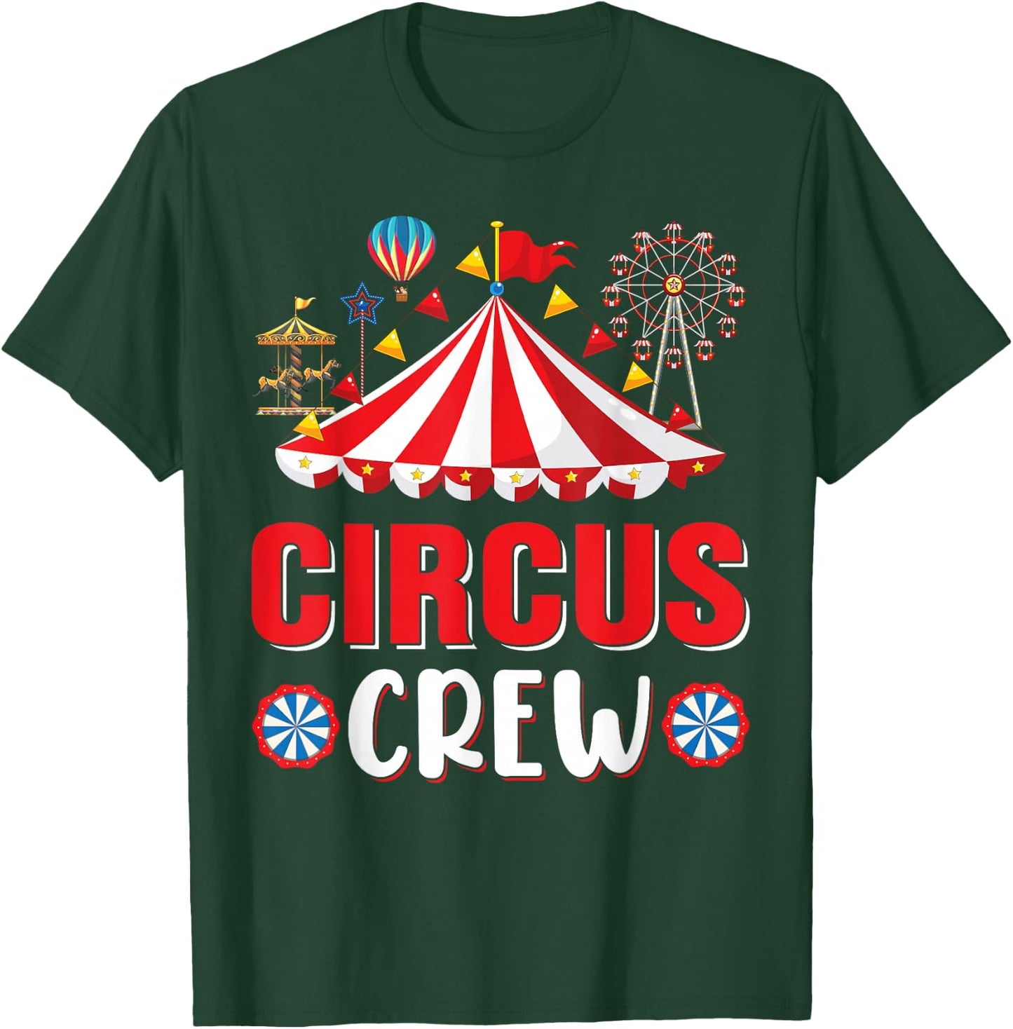 Circus Crew Funny Circus Staff Costume Circus Theme Party T-Shirt - T-Shirt | Forest