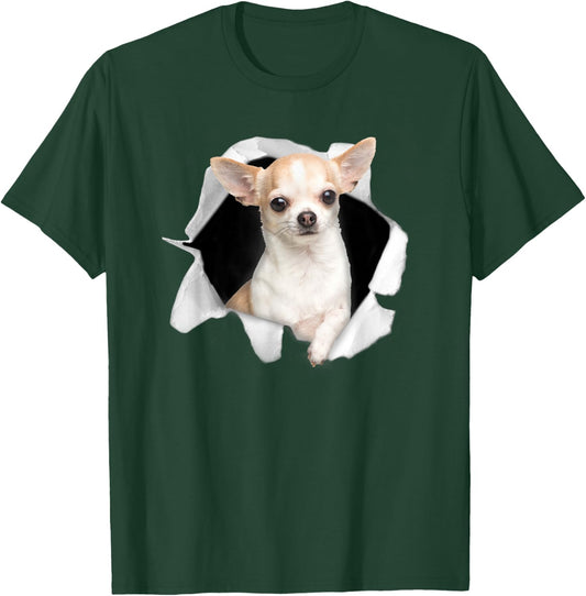 Cute Chihuahua Shirt Dog Puppy Lover Men Women Boys Girls T-Shirt - T-Shirt | Forest