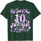 10th Birthday Gift This Girl Is Now 10 Double Digits Tie Dye T-Shirt - T-Shirt | Forest