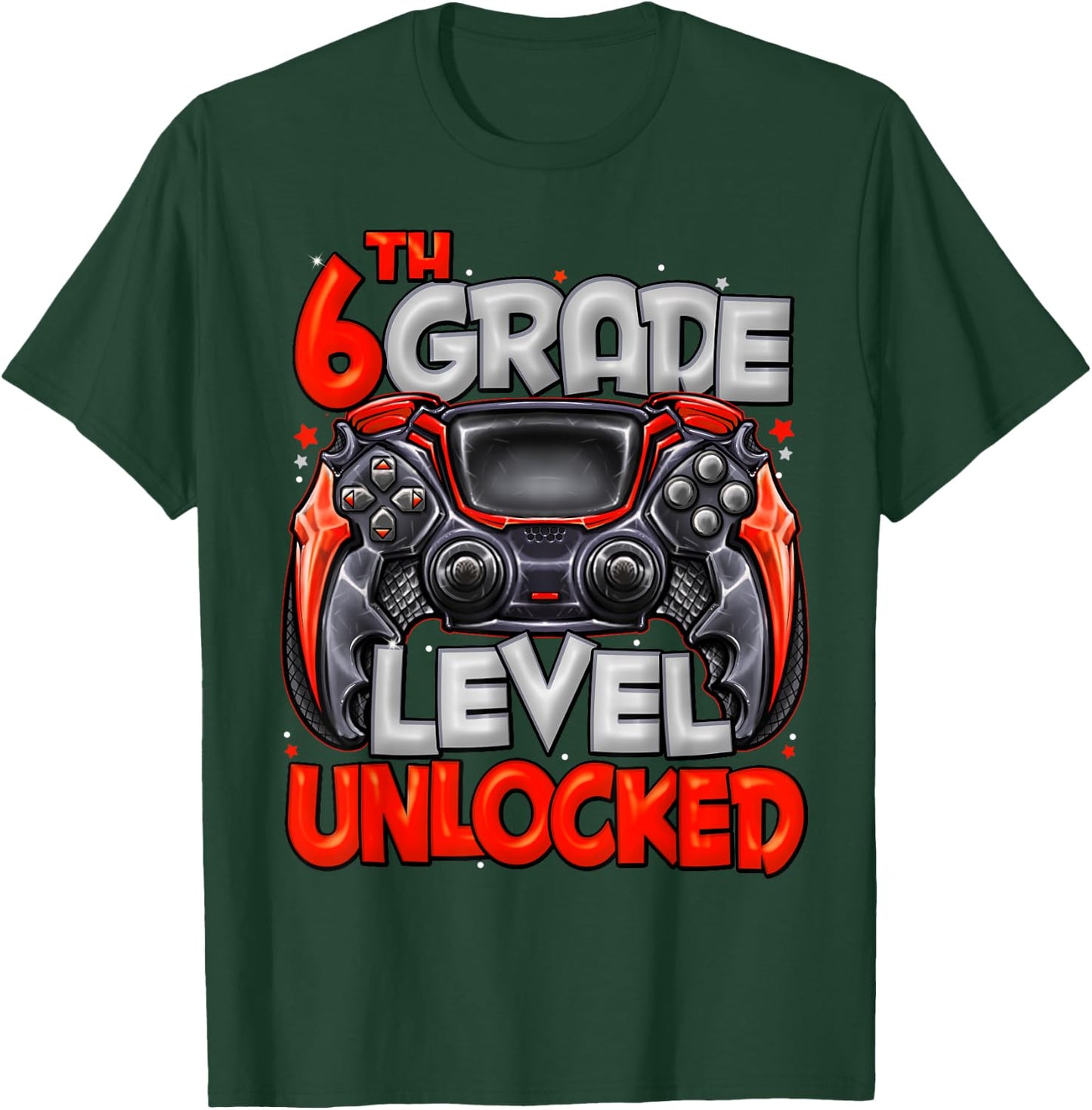 6th Grade Level Unlocked Game On 6th Grade Back To School T-Shirt - T-Shirt | Forest