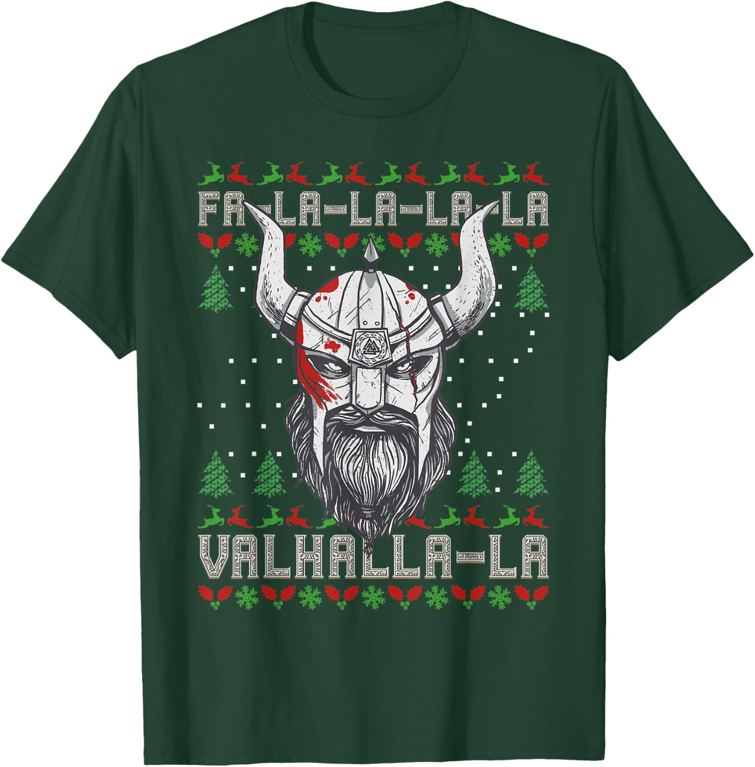 Viking Pagan Christmas - Viking Nordic Valhalla T-Shirt - T-Shirt | Forest