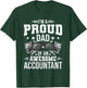 Proud Dad of An Awesome Accountant Accounting Accountants T-Shirt - T-Shirt | Forest