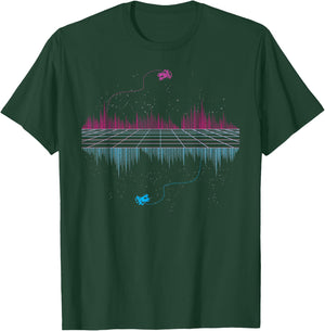 Outrun Synthwave Soundwave Vaporwave aesthetic T-Shirt - T-Shirt | Forest