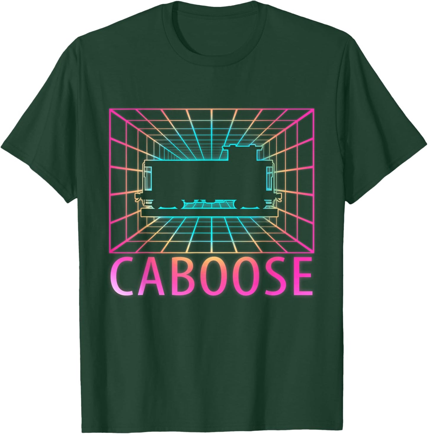 Caboose Retro Gift T-Shirt - T-Shirt | Forest