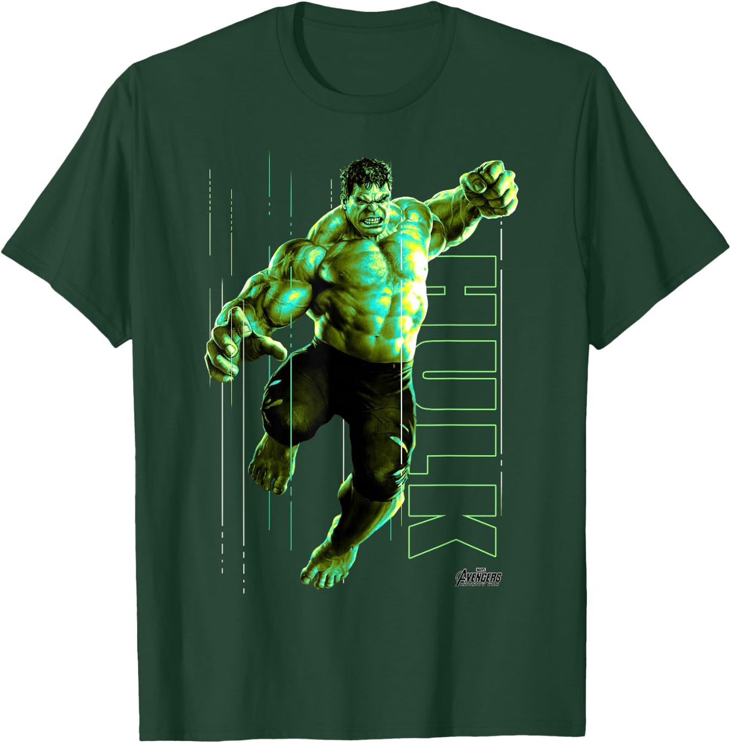 Marvel Infinity War Incredible Hulk Jump Smash T-Shirt - T-Shirt | Forest