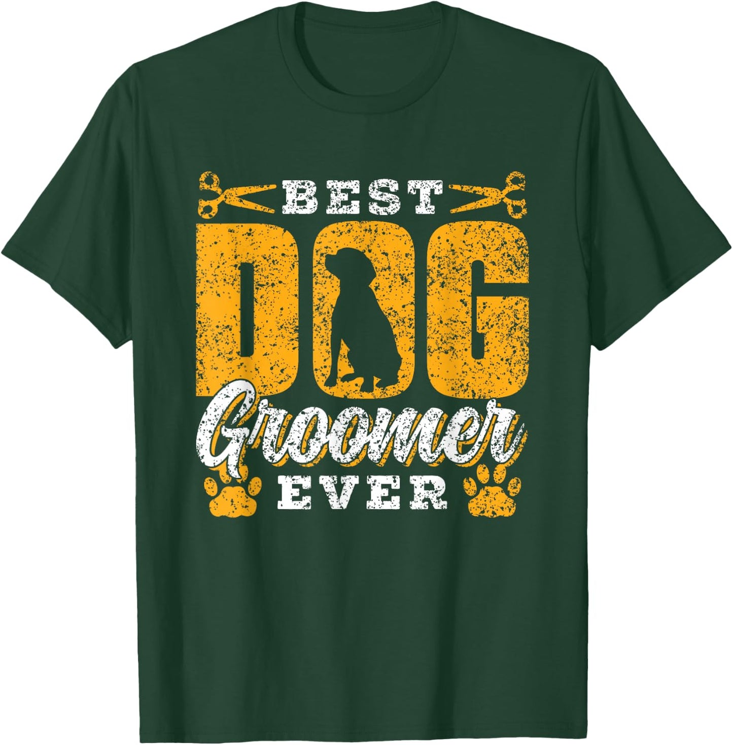 Best Dog Groomer Ever Grooming Dogs Cute T-Shirt - T-Shirt | Forest