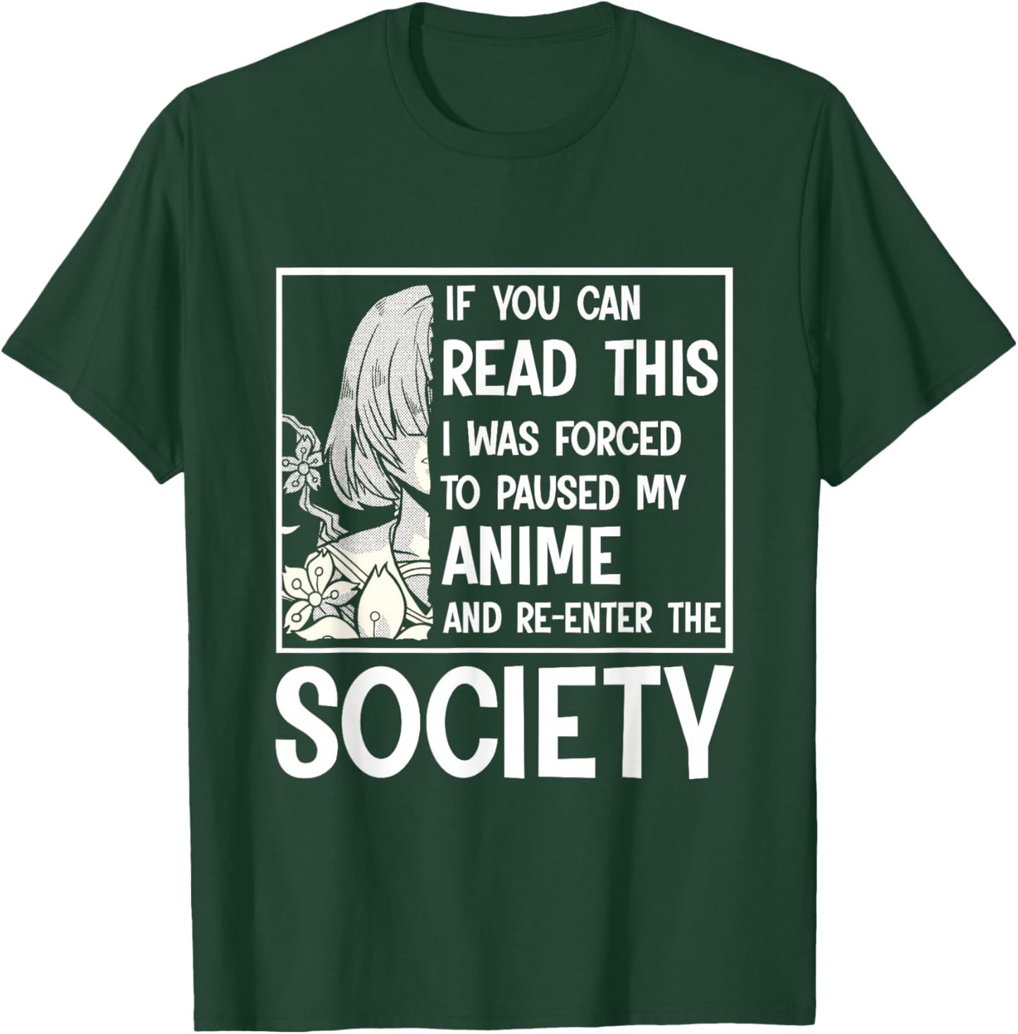Watching Anime - Waifu Anime Stuff T-Shirt - T-Shirt | Forest
