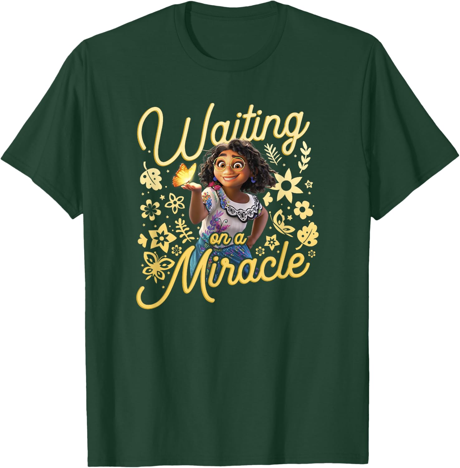 Disney Encanto Mirabel Waiting On A Miracle Butterfly T-Shirt - T-Shirt | Forest