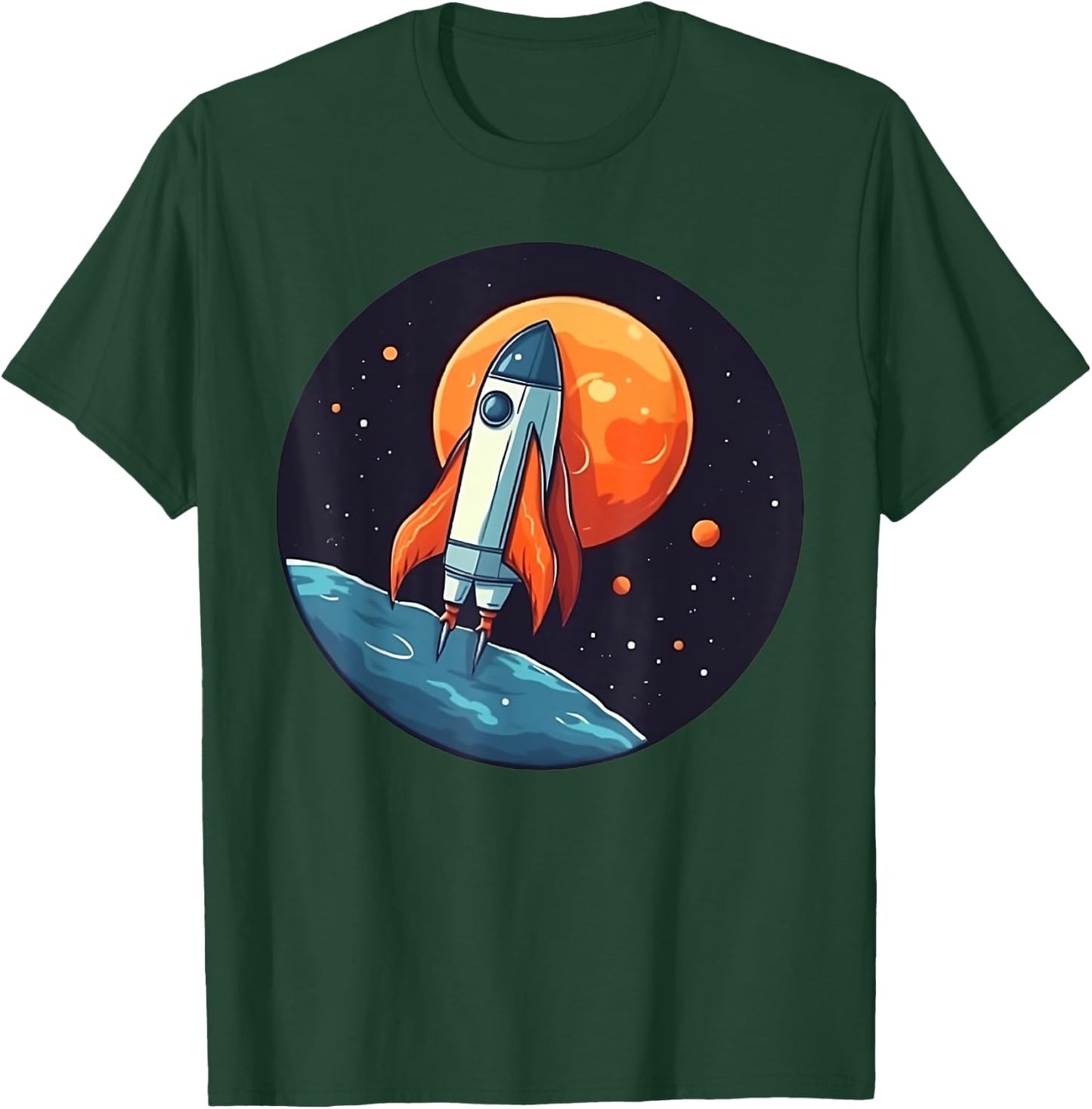 Space Shuttle Rocket Flies Through Space Spaceship Costume T-Shirt - T-Shirt | Forest