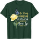 Christian Bible Verse Quote Butterfly Rose Flower Joshua 1:9 T-Shirt - T-Shirt | Forest