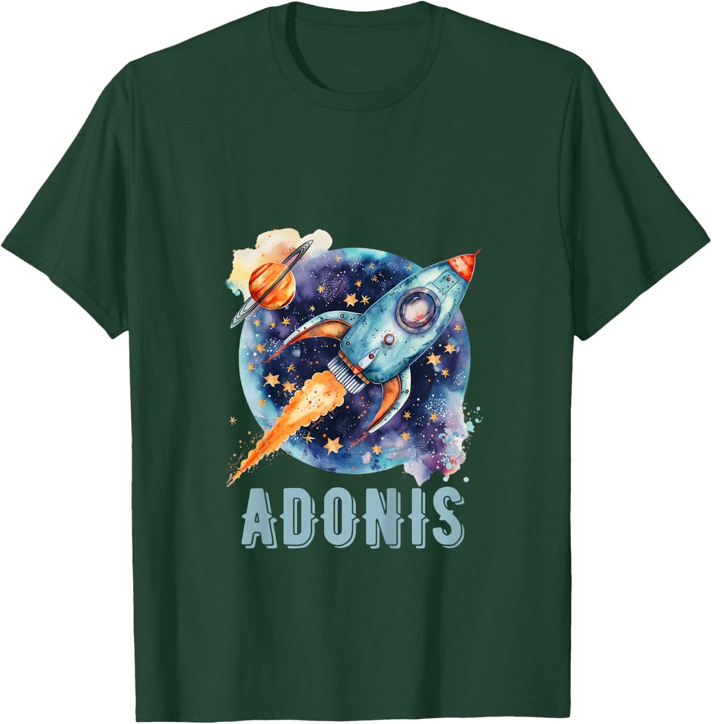 Kids ADONIS Name Baby Boy Nursery Room Theme Decor Gifts T-Shirt - T-Shirt | Forest