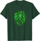 Anthurium Leaf Art Green Drip Style Botanical Design T-Shirt - T-Shirt | Forest