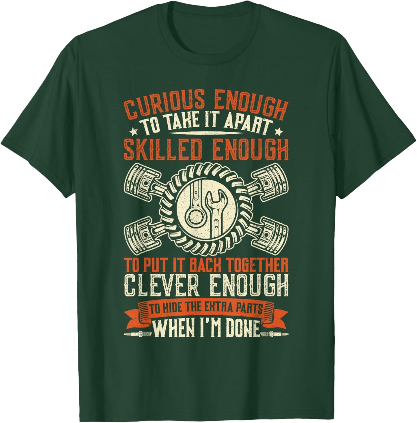 Funny Car Mechanic Shirt Women Mechanics Tool T-Shirt - T-Shirt | Forest