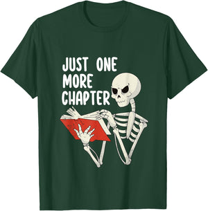 Halloween Librarian Spooky Library Skeleton Reading A Book T-Shirt - T-Shirt | Forest