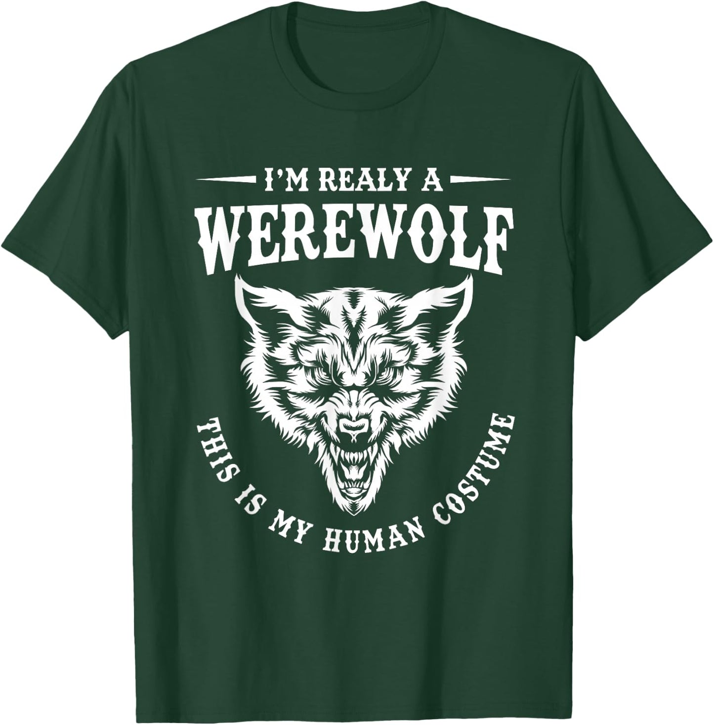 Funny Wolf Gifts Halloween Werewolf Boys Black Halloween Werewolf Kids Boys T-Shirt - T-Shirt | Forest