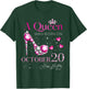 A Queen Was Born on October 20, 20th October Birthday T-Shirt - T-Shirt | Forest