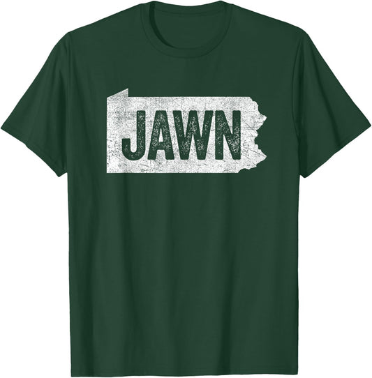 Jawn Funny Philly Retro Boys Girls Philadelphia Slang T-Shirt - T-Shirt | Forest