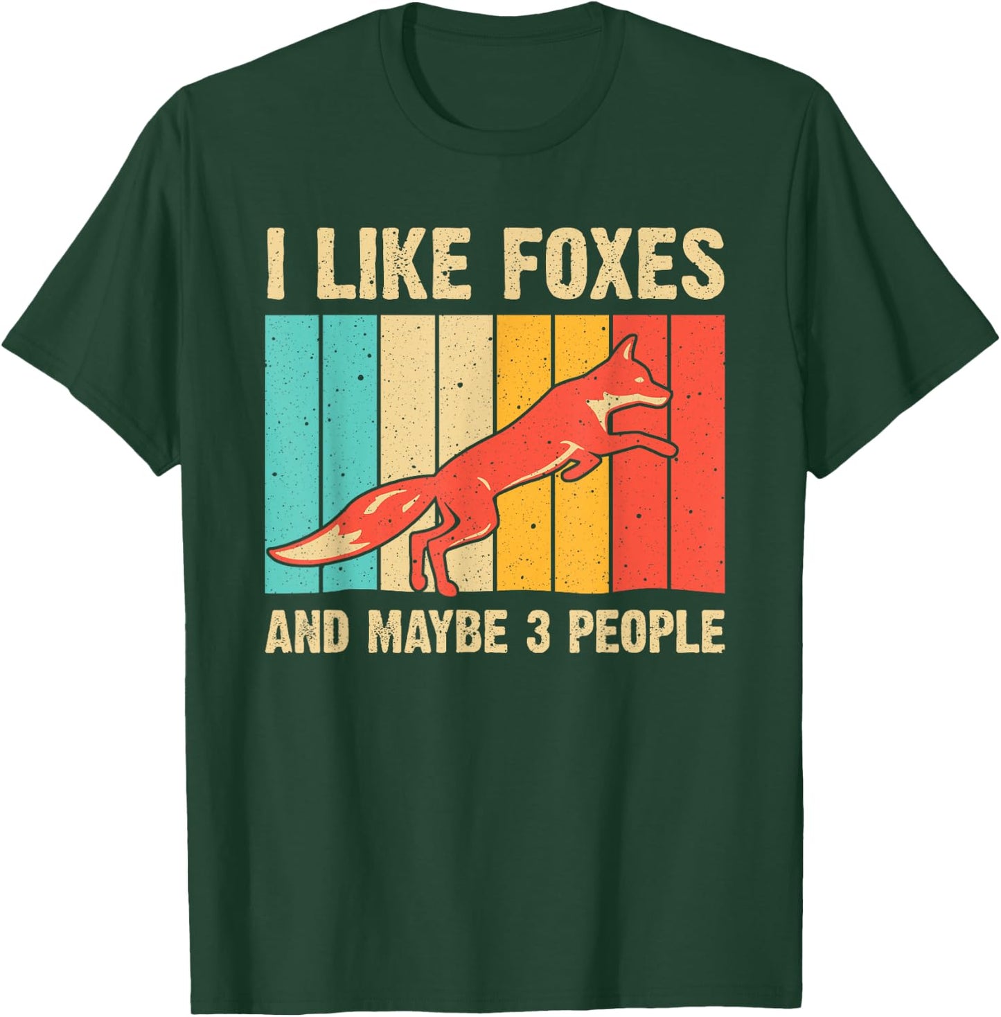 Funny Fox Design For Fox Lovers Men Women Kids Introverts T-Shirt - T-Shirt | Forest