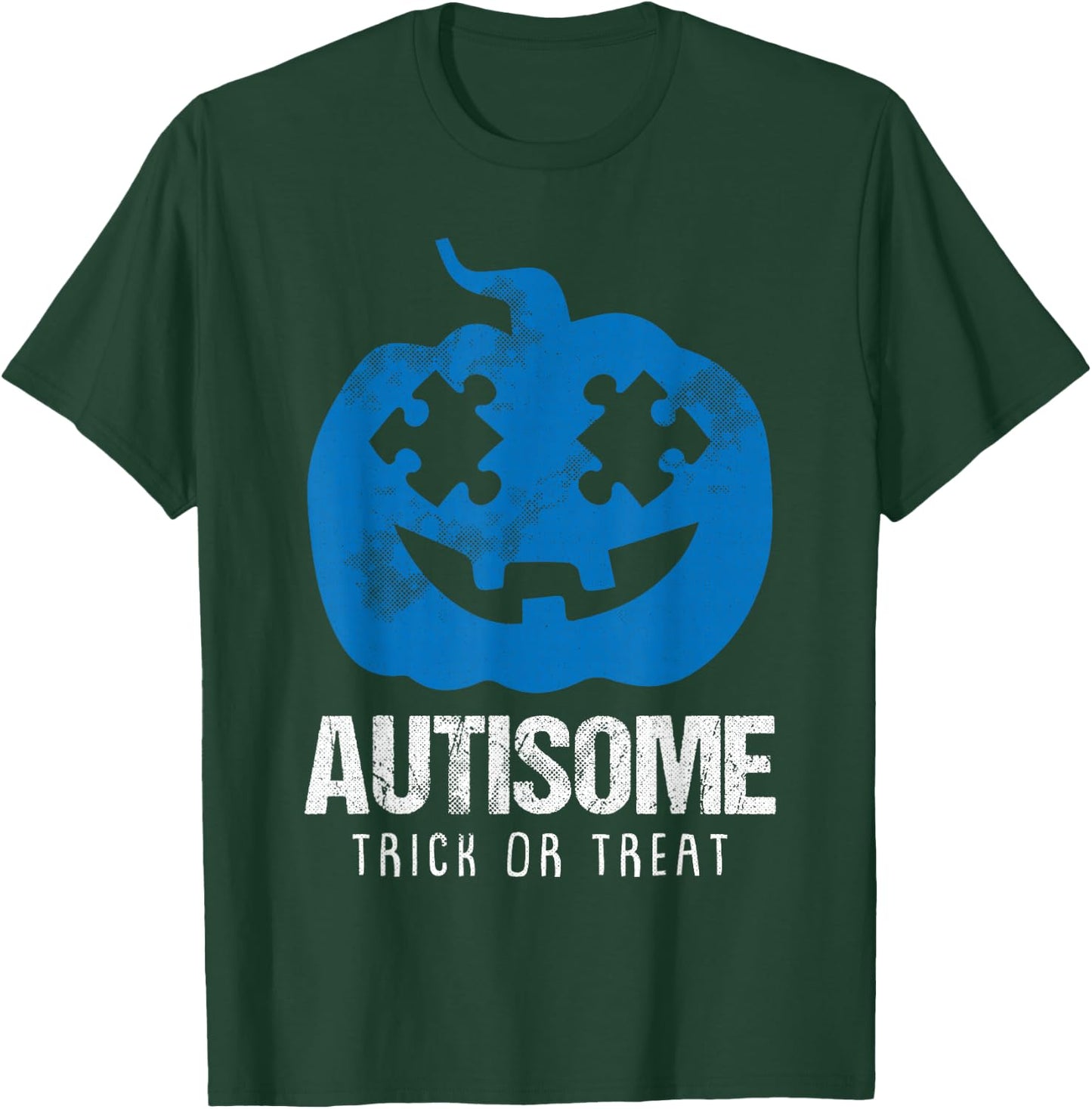 Autisome Lazy DIY Halloween Costume Autism Trick Or Treat T-Shirt - T-Shirt | Forest