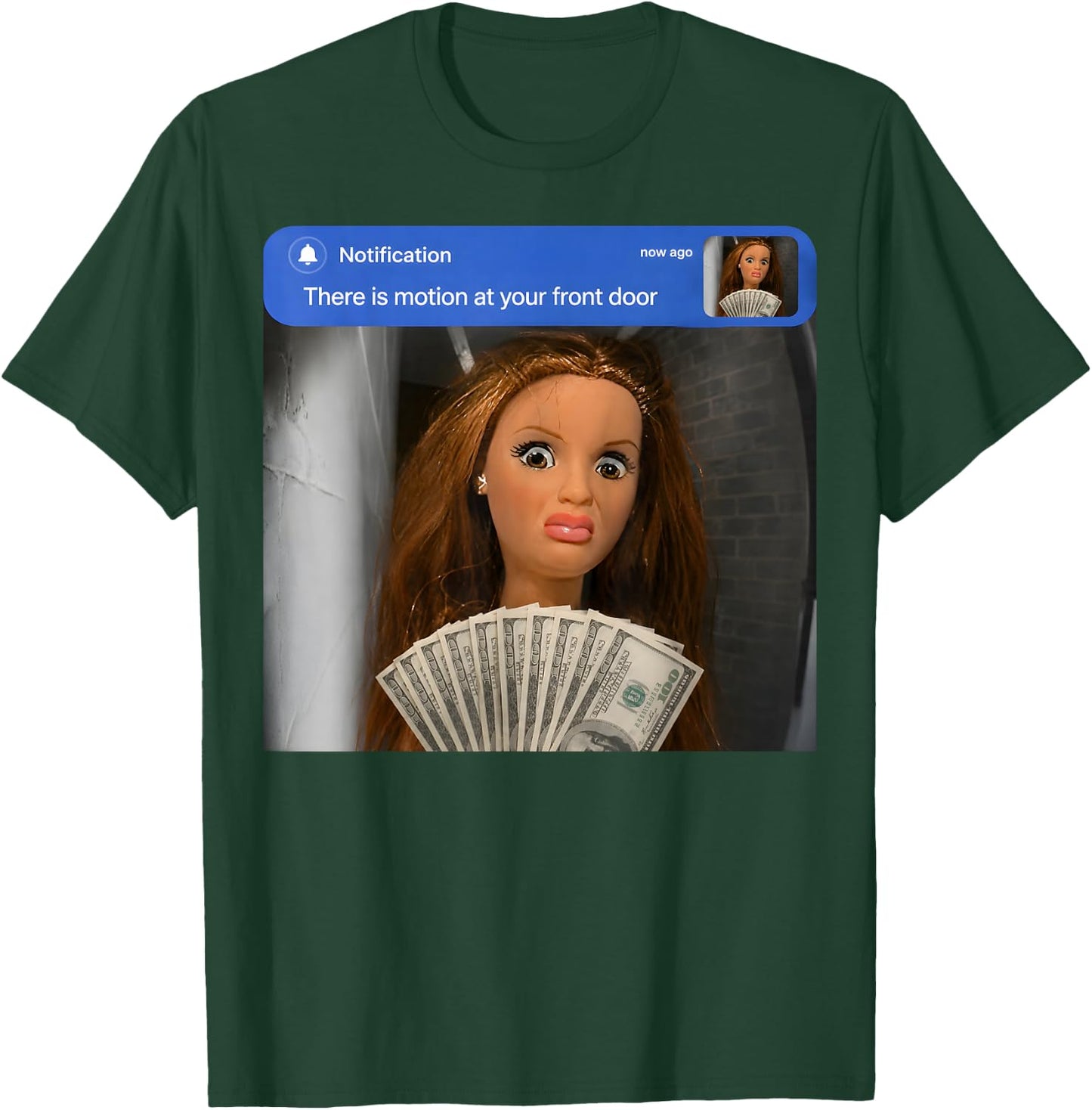 There is Motion At Your Front Door Doll Meme Gift T-Shirt - T-Shirt | Forest