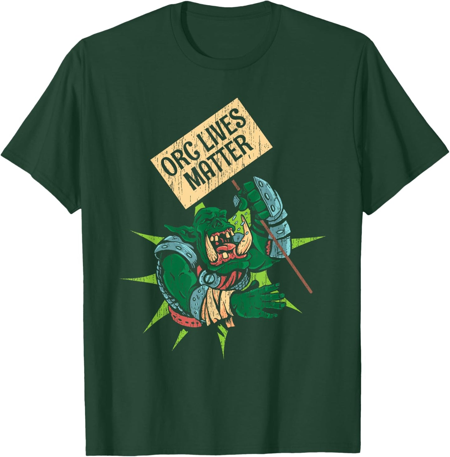 Cool Orc Gift Black Modern Classic Orc T-Shirt - T-Shirt | Forest