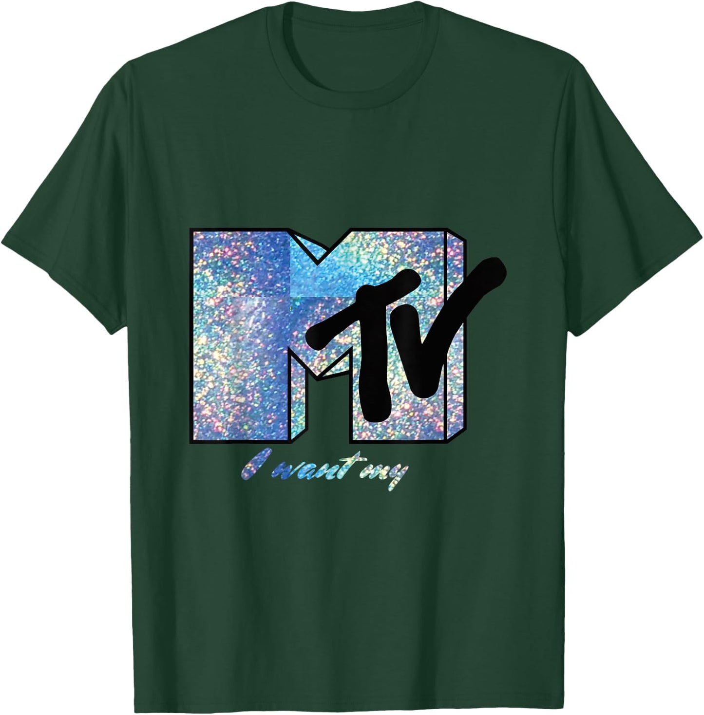 I Want My MTV Sparkly Logo T- Shirts T-Shirt - T-Shirt | Forest